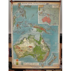 Australia and the Philippines (Large Pull Down Map)